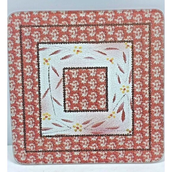 Temptations By Tara Old World Crandberry Trivet Vintage - Picture 1 of 12